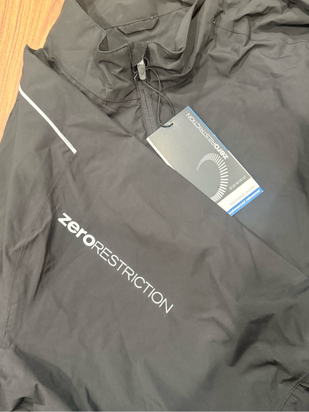 Zero Restriction Packable Jacket Mens XXL Waterproof Rain Golf NEW